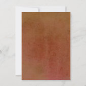 Rust Terracotta Burnt Orange Fall Save the Date Einladung (Rückseite)