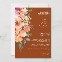 Rust Terracotta Floral Wedding