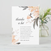 RUST TERRACOTTA ORANGE WATERCOLOR FLUSSBREITE DANKESKARTE (Stehend Vorderseite)