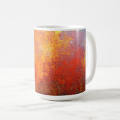 Rust Textur warmes Licht Kaffeetasse (VorderseiteRechts)