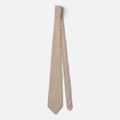 Rust und Beige Polka Dots Pattern Krawatte Krawatt (Vorderseite)