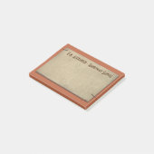 Rust und Tan mit Staples Masculine Custom Post-it Klebezettel (angewinkelt)