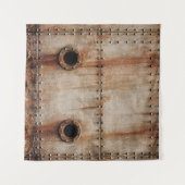 RUST UND TEXTURE AUF METALLPLATTENSEITEN DES STAGI WANDTEPPICH (Vorderseite (Horizontal))