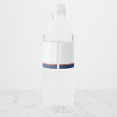 Rust unser kleines Champ Baseball jedes Alter Gebu Wasserflaschenetikett (Rückseite)