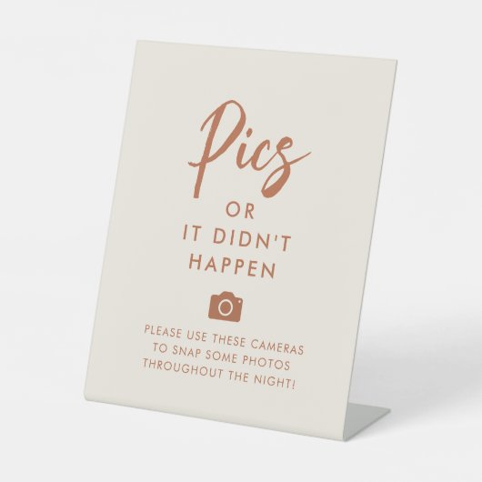 Rust Wedding Camera Bilder oder es ist nicht passi Sockelschild (Vorderseite)