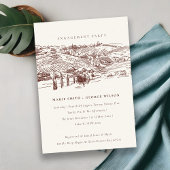 Rust Weinkeller Verlobung Locarno Dankeskarte