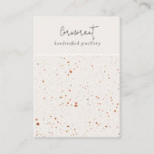 Rust White Texture Blank Juwelendisplay Visitenkarte (Vorderseite)