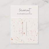 Rust White Texture Fair Button Band Display Visitenkarte (Vorderseite)