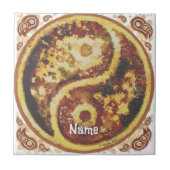Rust Yin Yang Fliese (Vorderseite)