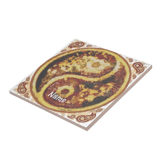 Rust Yin Yang Fliese (Seite)