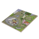 Rustam, das den weißen Dämon, Illustration von Fliese (Seite)