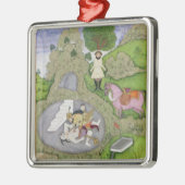 Rustam, das den weißen Dämon, Illustration von Ornament Aus Metall (Links)