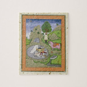 Rustam, das den weißen Dämon, Illustration von Puzzle