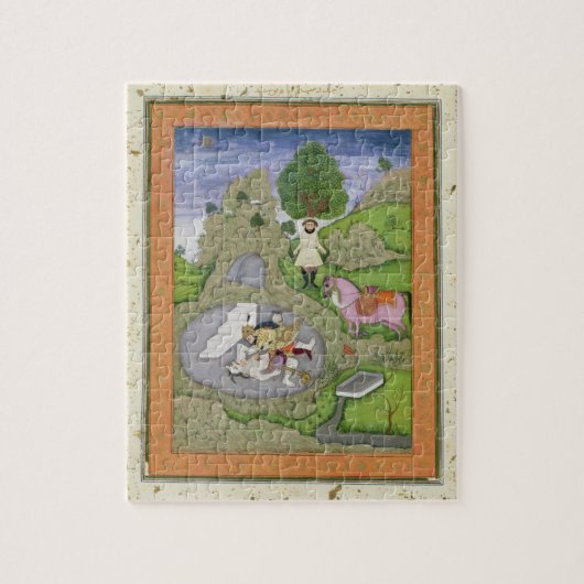 Rustam, das den weißen Dämon, Illustration von Puzzle (Vertikal)