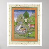 Rustam, der den weißen Dämon tötet, illustriert Poster (Vorne)