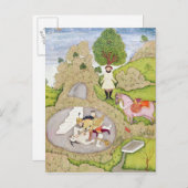 Rustam tötet den weißen Dämon Postkarte (Vorne/Hinten)