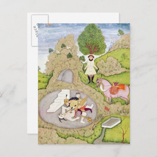 Rustam tötet den weißen Dämon Postkarte (Vorne/Hinten)