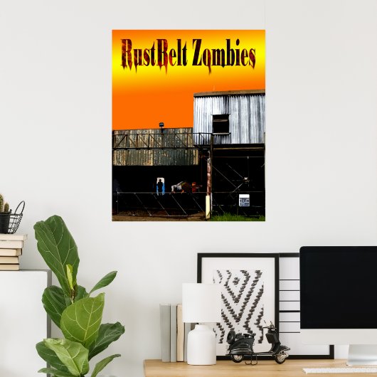 RustBelt Zombies-Abdeckung Poster (Heimbüro)