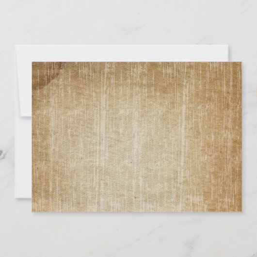 Rustc Sunflower Save the Date Einladung (Rückseite)