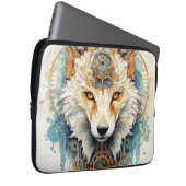 Rustclaw Steampunk Wolf Laptopschutzhülle (Vorne Rechts)