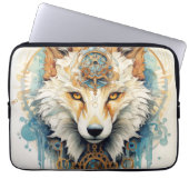 Rustclaw Steampunk Wolf Laptopschutzhülle (Vorderseite)