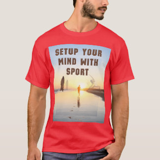RÜSTE DEINEN KOPF MIT SPORT Junge vintage T-Shirt