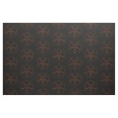 Rusted Baphomet Pentagram Goth Muster Fabric Stoff (Fat Quarter (45,7 x 55,9 cm))