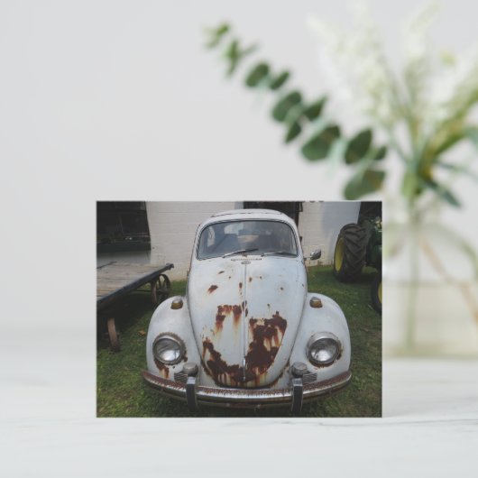 Rusted Bug Postkarte (Stehend Vorderseite)