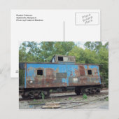 Rusted Caboose Postkarte (Vorne/Hinten)
