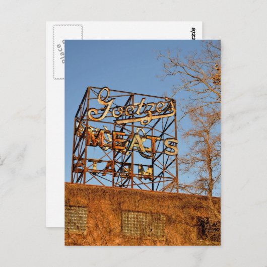 Rusted Meat Postkarte (Vorne/Hinten)