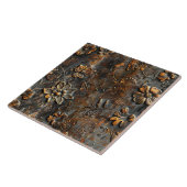 Rusted Metal Antique Floral Fliese (Seite)