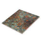 Rusted Metal Antique Floral Fliese (Seite)