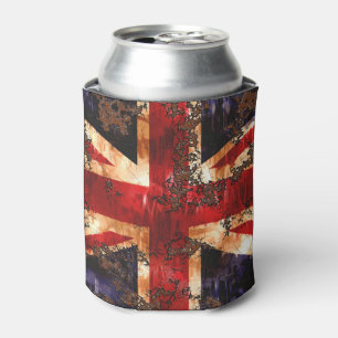 Rusted Patriotic United Kingdom Flag Can Cooler Dosenkühler