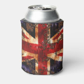 Rusted Patriotic United Kingdom Flag Can Cooler Dosenkühler (Kanne Rückseite)