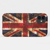 Rusted Patriotic United Kingdom Flag Case-Mate iPhone Hülle (Rückseite (Horizontal))