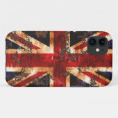 Rusted Patriotic United Kingdom Flag Case-Mate iPhone Hülle (Rückseite (Horizontal))