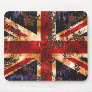 Rusted Patriotic United Kingdom Flag Mousepad