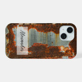 Rusted Steel Phone Case iPhone 15 Hülle (Rückseite (Horizontal))
