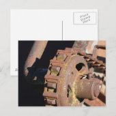 Rusted Tractor Chainlink Postkarte (Vorne/Hinten)