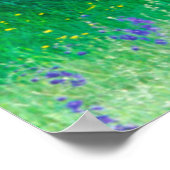 Rusted truck in a meadow poster (Ecke)