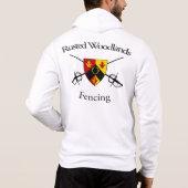Rusted Woodlands Fencing Hoodie Zip-Up (Rückseite)