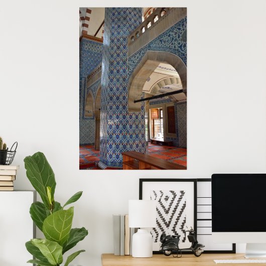 Rustem Pasha Moschee in Istanbul Poster (Heimbüro)