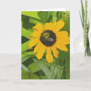 Rüsten in einer Blume Foto Blank Grußkarte Karte