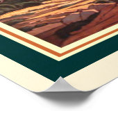 Rustenburg Kloof S. Africa von J.H. Pierneef 16x20 Poster (Ecke)