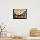 Rustenburg Kloof S. Africa von J.H. Pierneef 16x20 Poster (Küche)