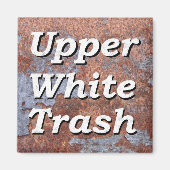 Rustenmagnet in oberer Weiß Magnet (Vorne)