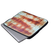 Rustetes Metall, texturierter Hintergrund. Laptopschutzhülle (Vorne Knopf)