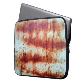 Rustetes Metall, texturierter Hintergrund. Laptopschutzhülle (Vorderseite Links)