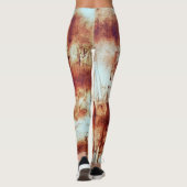 Rustetes Metall, texturierter Hintergrund. Leggings (Rückseite)