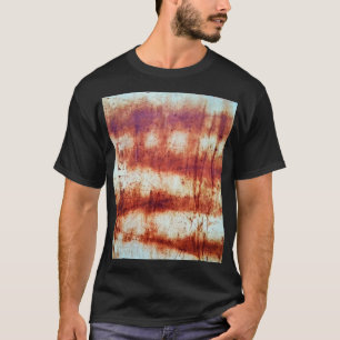 Rustetes Metall, texturierter Hintergrund. T-Shirt